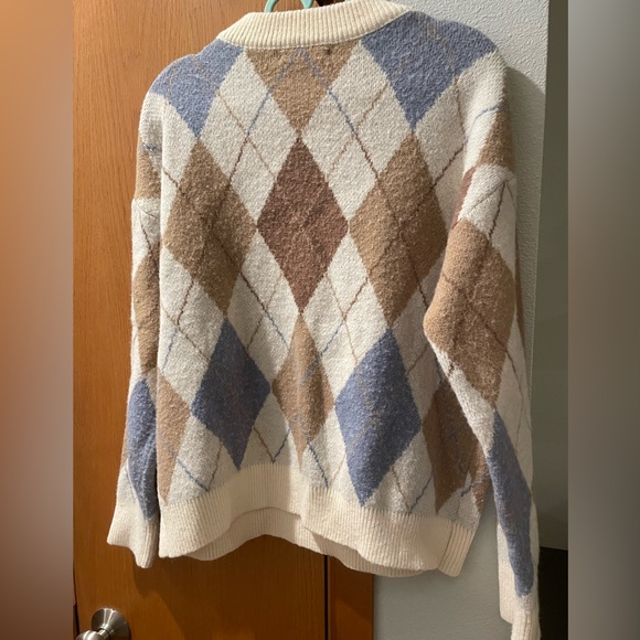 Dazy size S argyle sweater - Picture 2 of 6